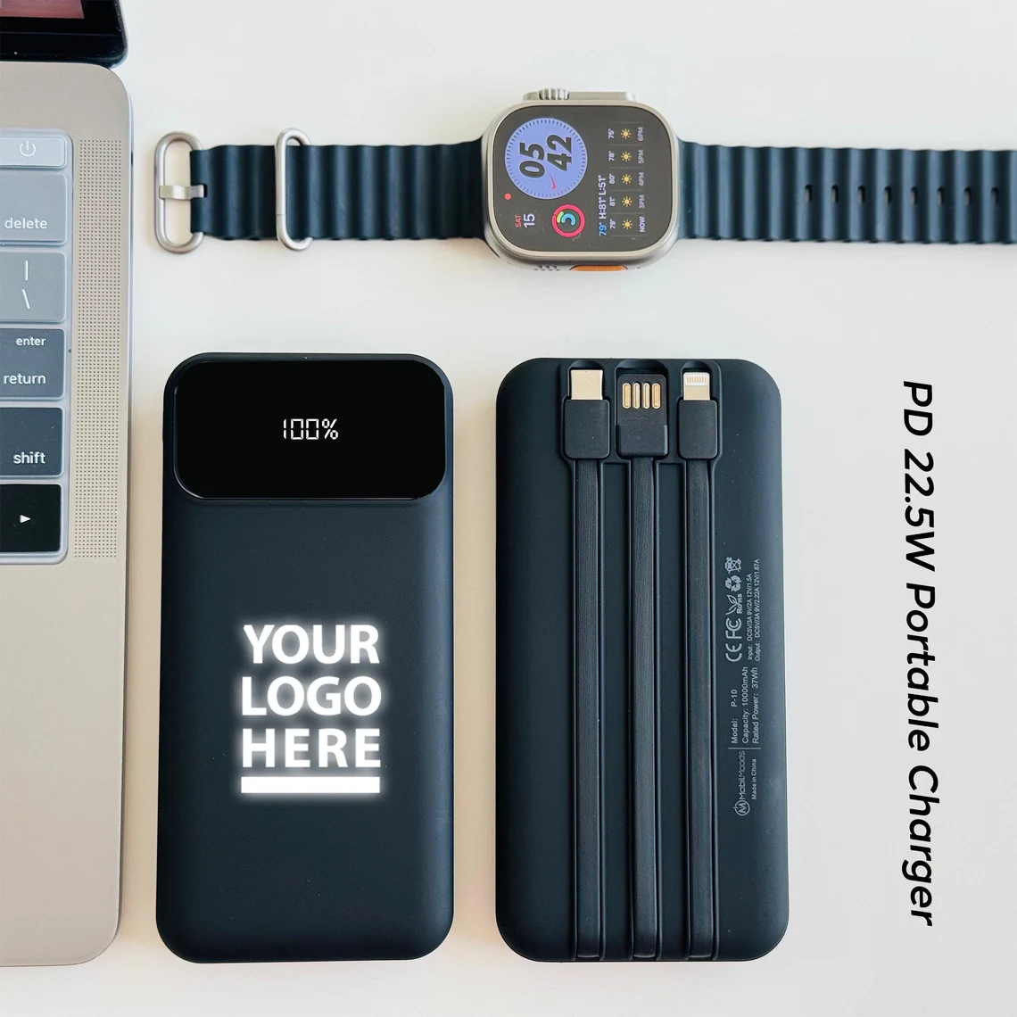 Custom logo/name Company Gift Personalized Charger, Customized Gift Powerbank, Personalized iPhone Charger, Promotional Powerbank Cambodia