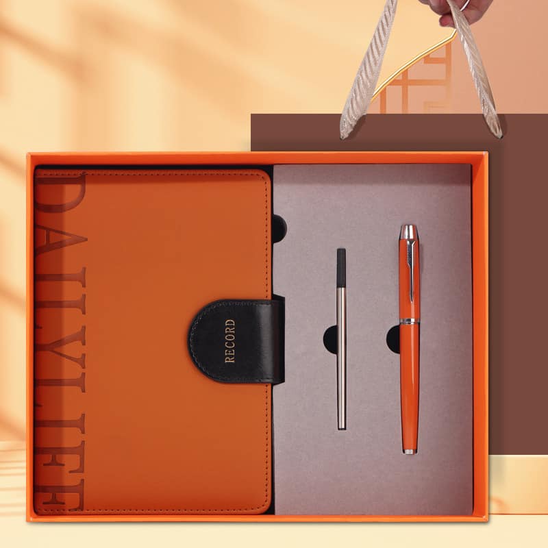 Custom logo/name notebook pen bottle set Cambodia