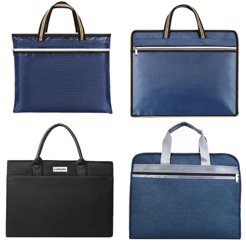 Custom your logo/name briefcase folder business bag Cambodia