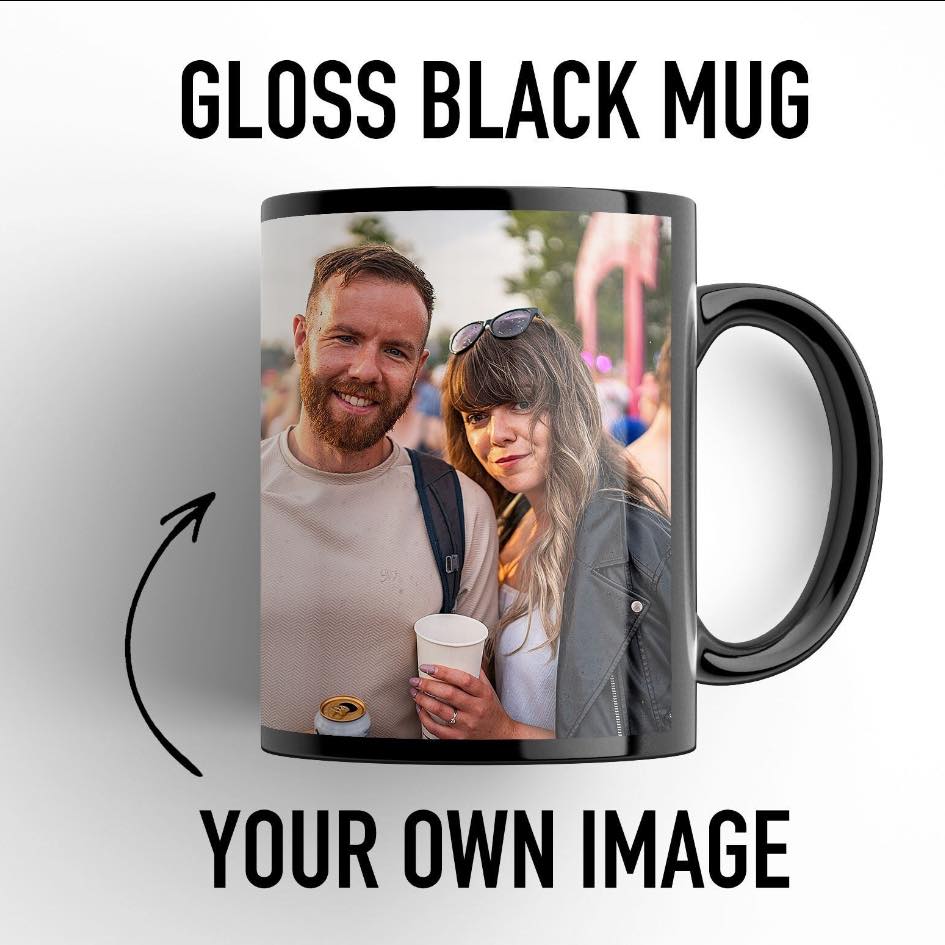 Custom your logo /photo mug white and black Cambodia