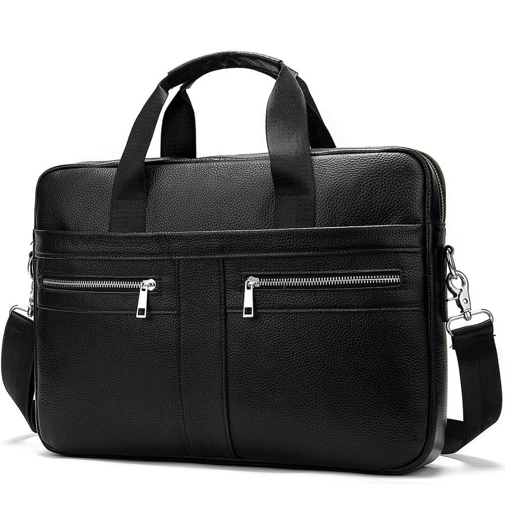Custom logo/name leather briefcase folder business bag Cambodia