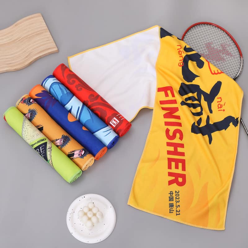 Custom logo/name/sticker towels/sports towels Cambodia