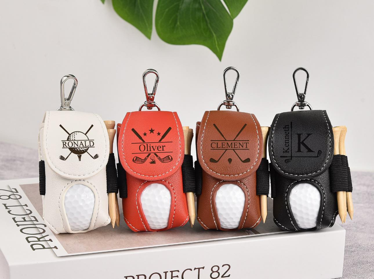 Custom your name /logo Golf Ball Bag, Stylish Pouch for Golf Balls, Tees Holder, Mini Golf Ball Holder, Leather Golf Travel Bag, Great Golf Gifts Cambodia