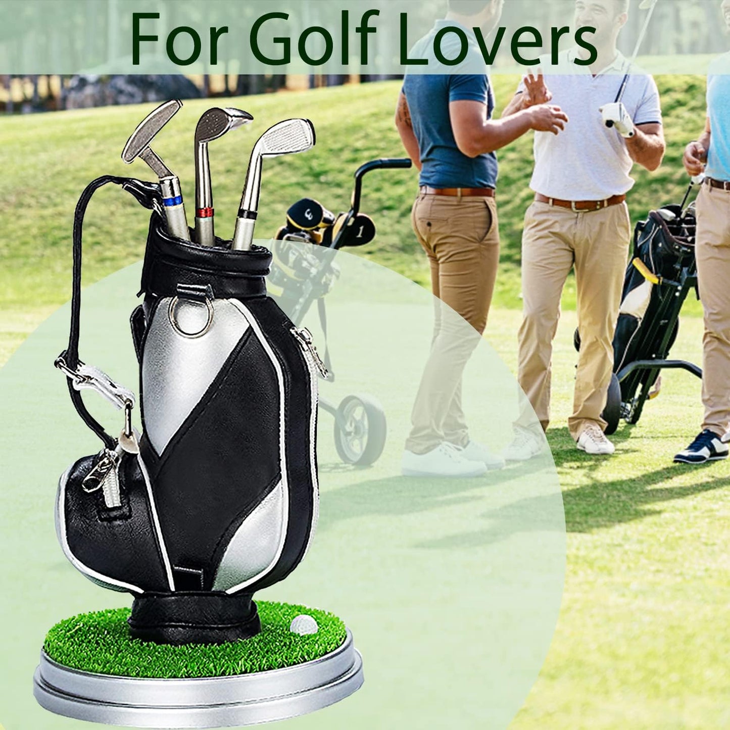 Golf Gifts for Men Golf Pen Holder Stocking Stuffers for Adults Men Golfers, Funny White Elephant Gifts for Adults Useful Unique Office Supplies Desk Accessories Decor Gadgets for Boss Dad Women Cambodia