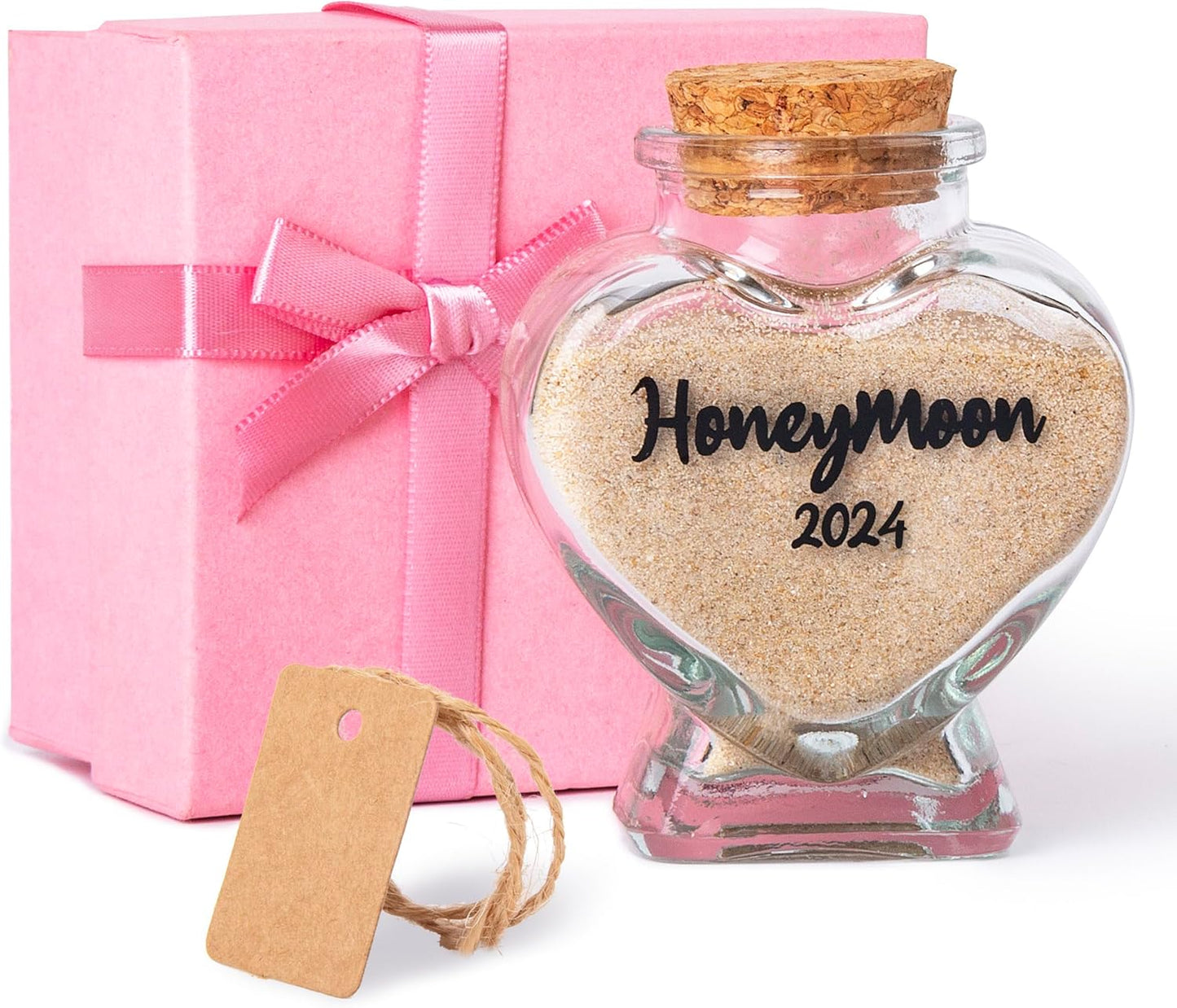 Honeymoon Sand Keepsake Jar 2024,Bridal Shower Gift, Wedding Gift, Engagement Gift, Honeymoon Gift, Travel Gift for Couples, Newlywed, Fiance(Gift Box Includes) - 40ml Glass Cambodia
