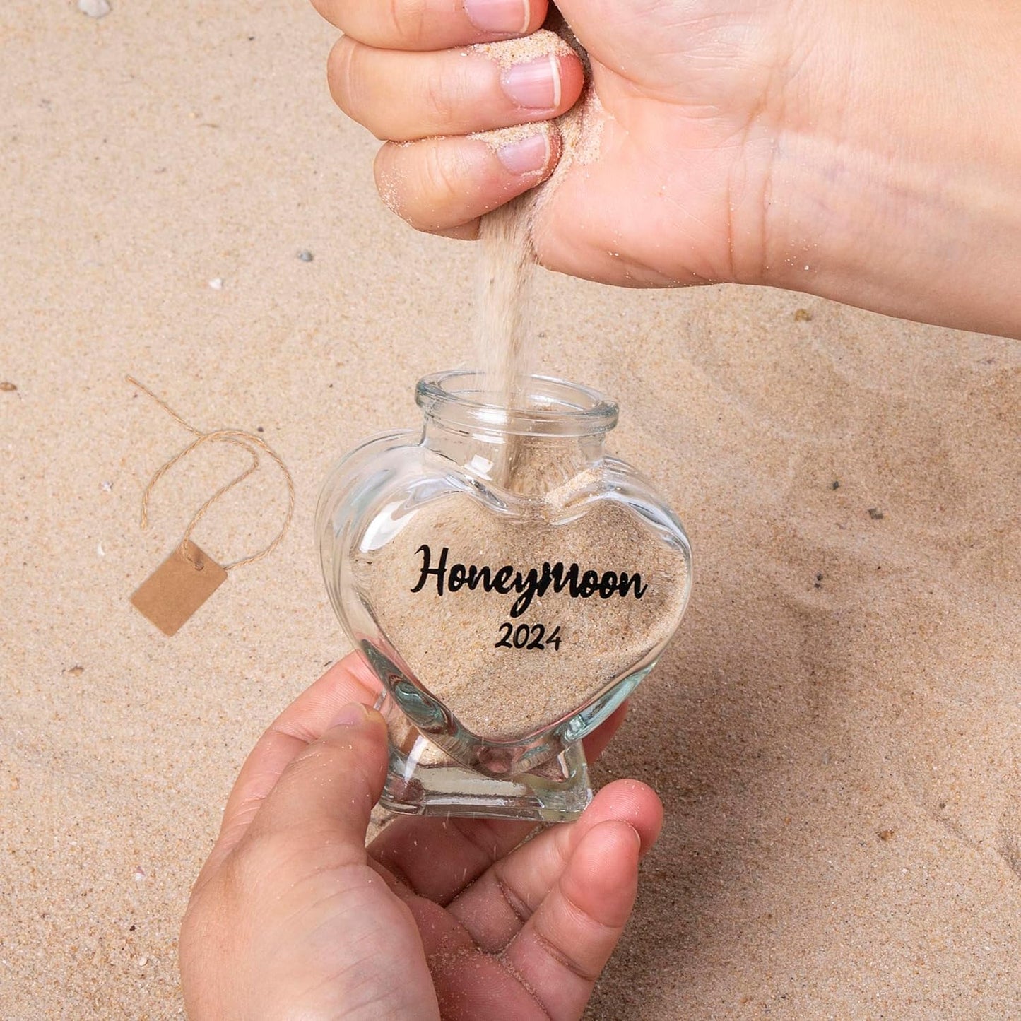 Honeymoon Sand Keepsake Jar 2024,Bridal Shower Gift, Wedding Gift, Engagement Gift, Honeymoon Gift, Travel Gift for Couples, Newlywed, Fiance(Gift Box Includes) - 40ml Glass Cambodia