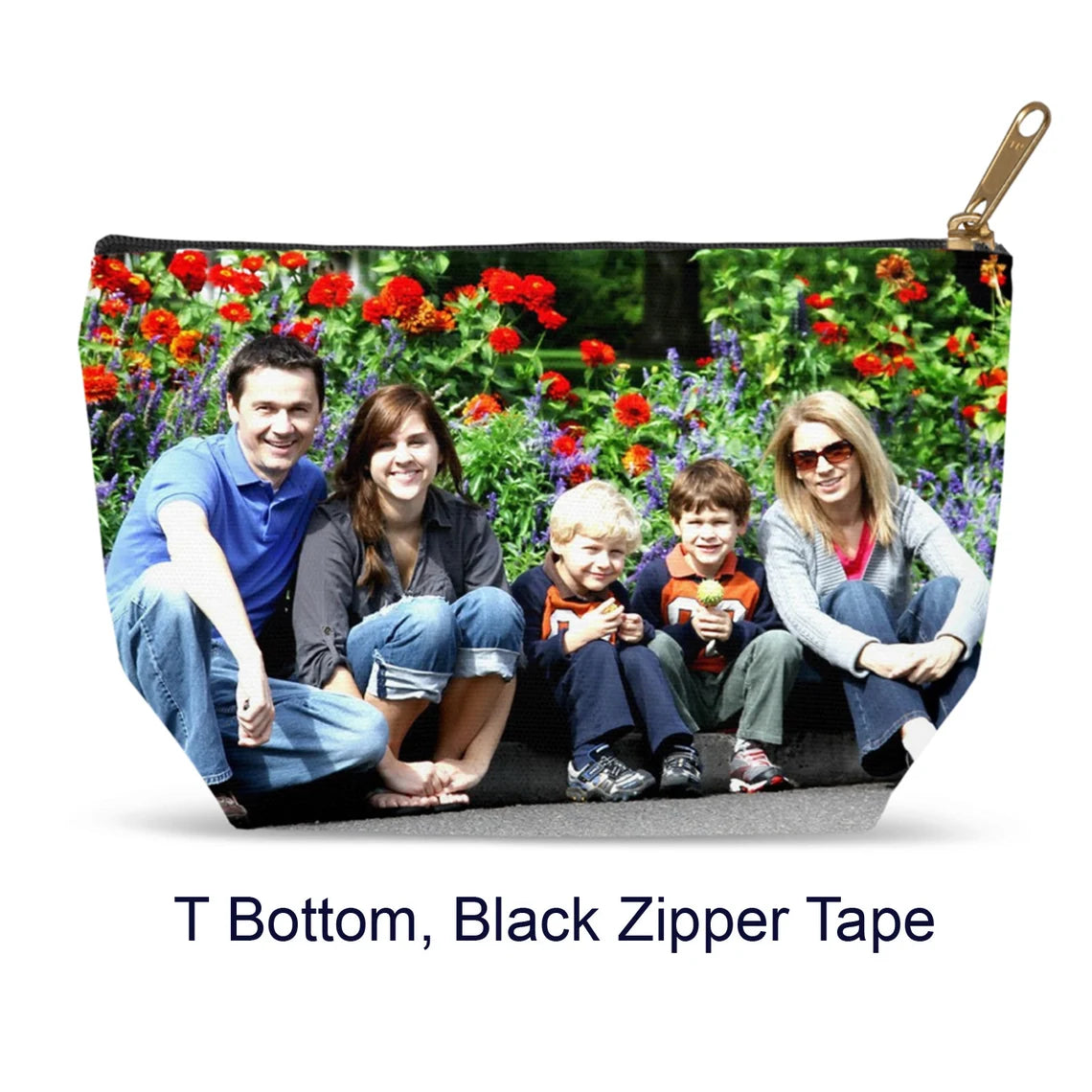 Custom Zip pouch photo cosmetic bag your photo zippered bag custom gift personalized gifts cheap photo gift your image photo zip pouch Cambodia