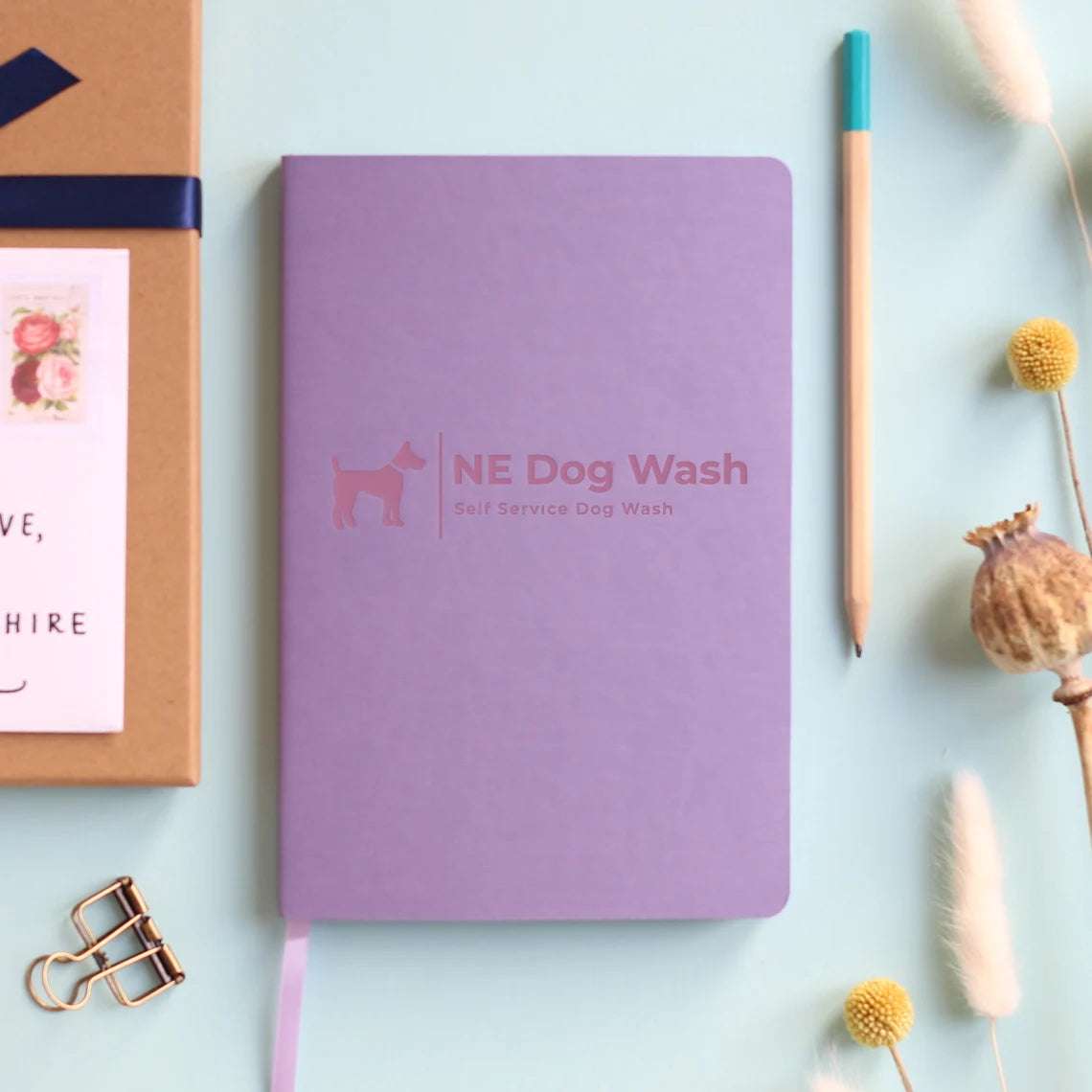 Personalised Your Logo Luxury Journal Notebook|Corporate gift|Branded business vegan leather stationery Cambodia