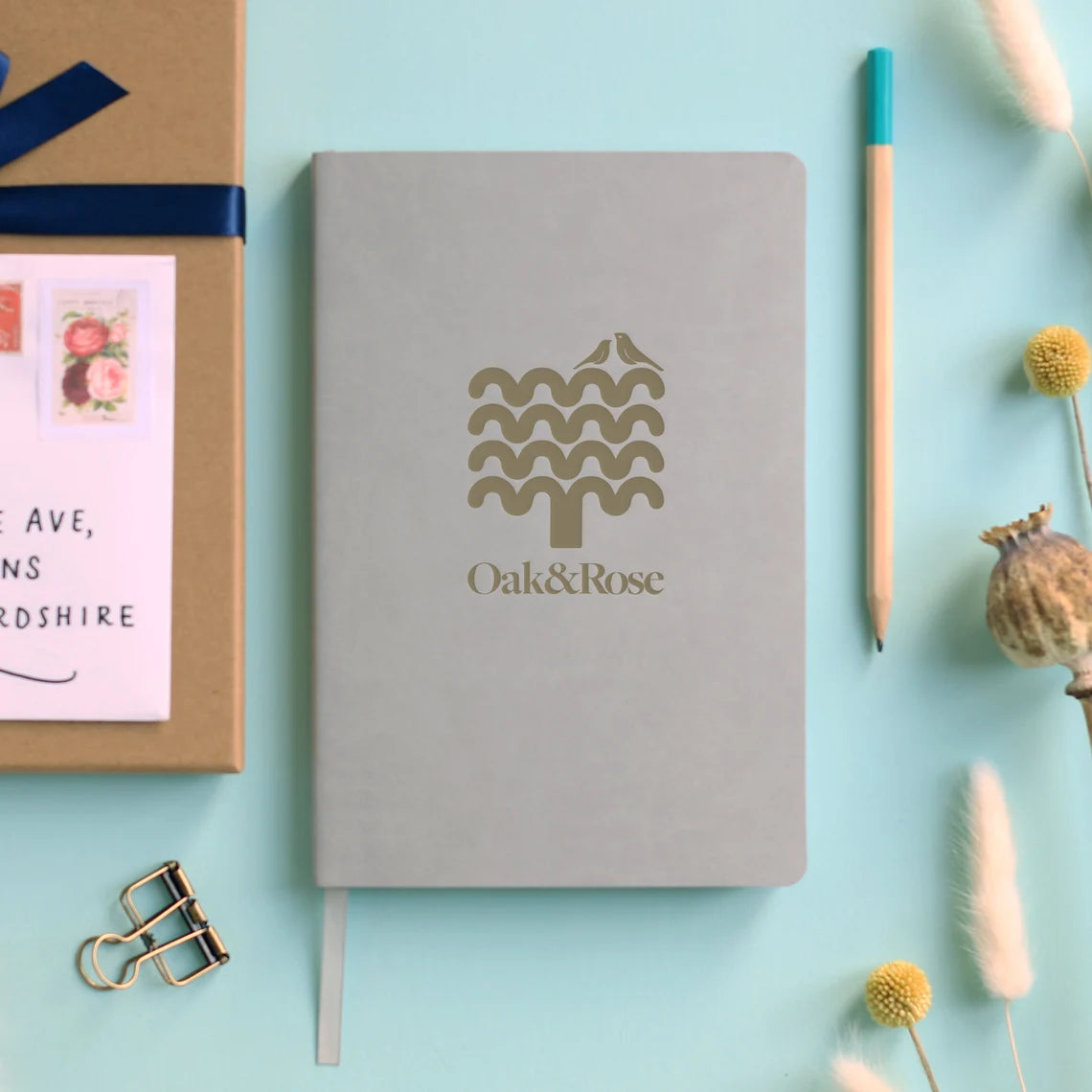 Personalised Your Logo Luxury Journal Notebook|Corporate gift|Branded business vegan leather stationery Cambodia