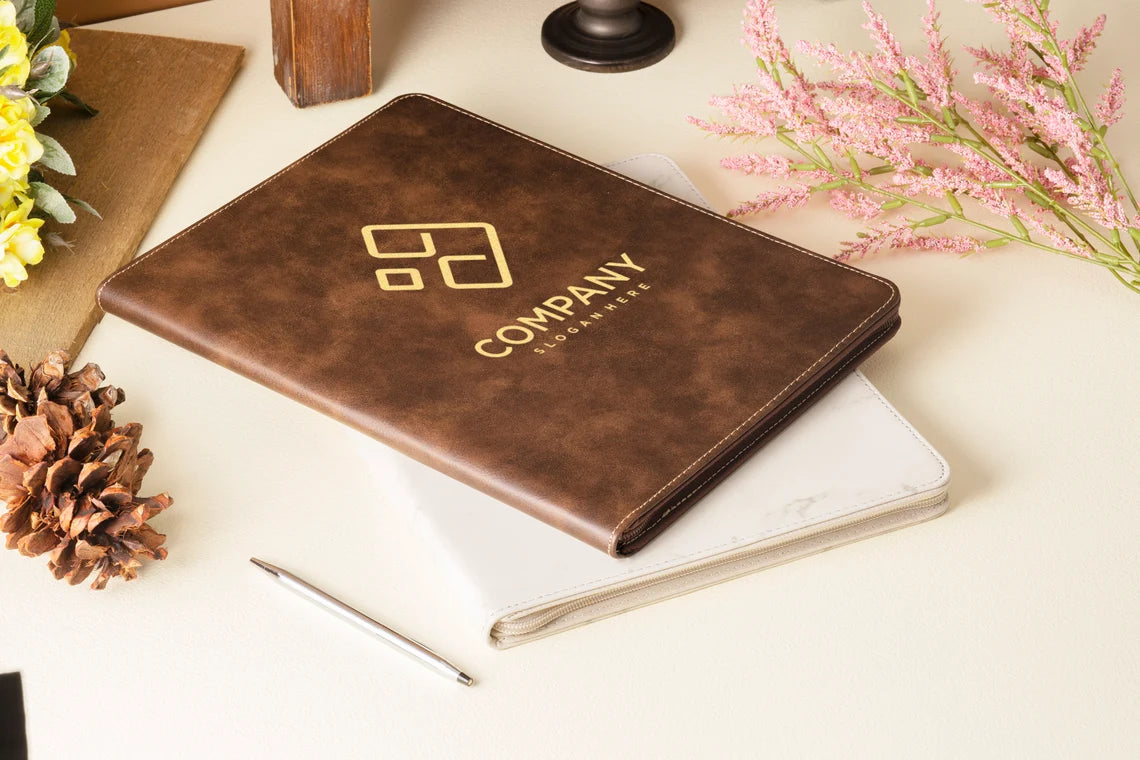 Personalized Business Portfolio, Business Gifts, Small Business Gifts, Personalized Journal, Corporate Gifts, Custom Leather Padfolio Cambodia