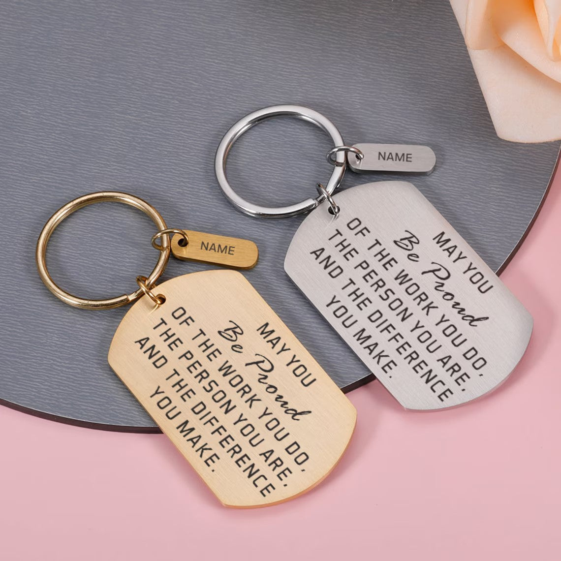 Thank You Gifts, Employee Appreciation Gifts, Graduation gifts for Kids, Teacher Coworker Retirement gift, Retirement gifts for women men stainless keychain Cambodia
