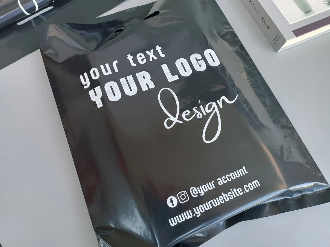 Personalized Shopping bags,Add your own logo Merchandise Bag,Custom logo Plastic bag for wigs,clothing,jewerly and small business Cambodia