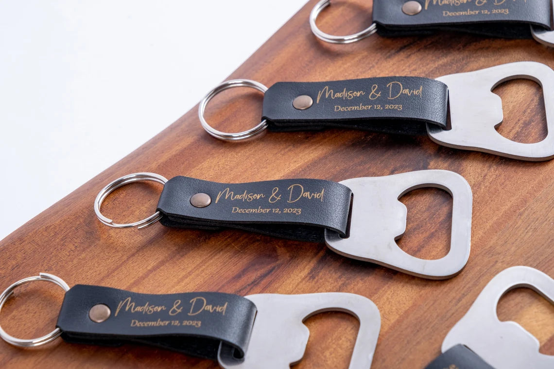 Corporate gifts for clients, Logo corporate gifts, Leather keychains bottle openers with your logo and phrase, Sold in bulk Cambodia