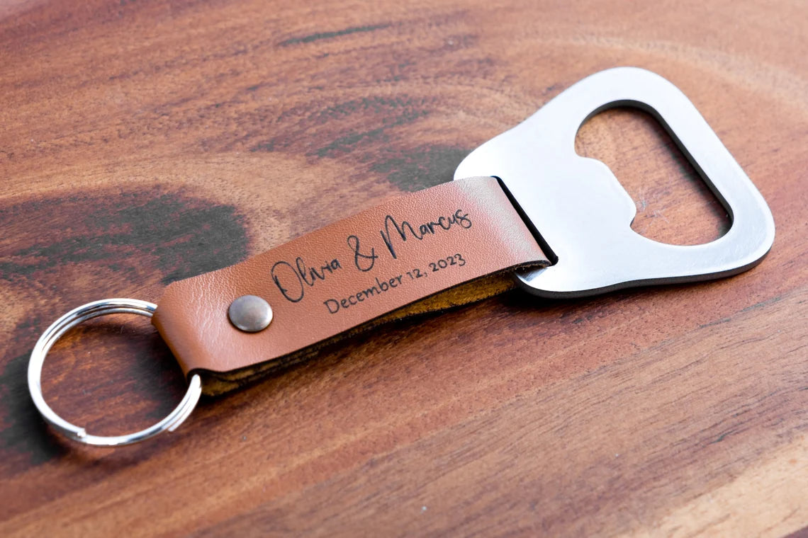Corporate gifts for clients, Logo corporate gifts, Leather keychains bottle openers with your logo and phrase, Sold in bulk Cambodia