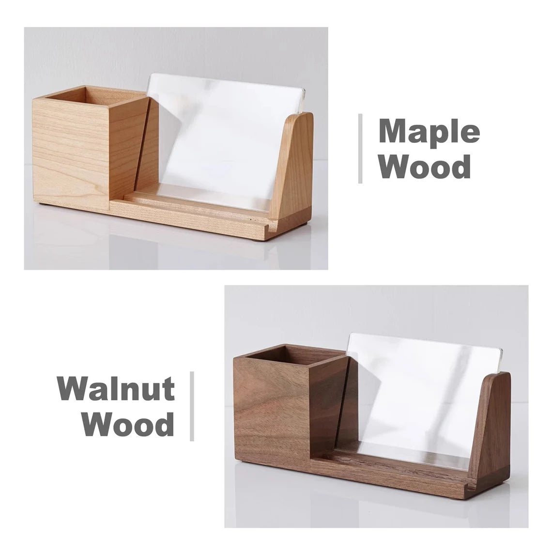 Personalized Pen Holder Photo Frame, Wood Desk Organizer with Phone Stand, Pencil Cup, Custom Office Organizer, Gift for Graduation, Team Cambodia