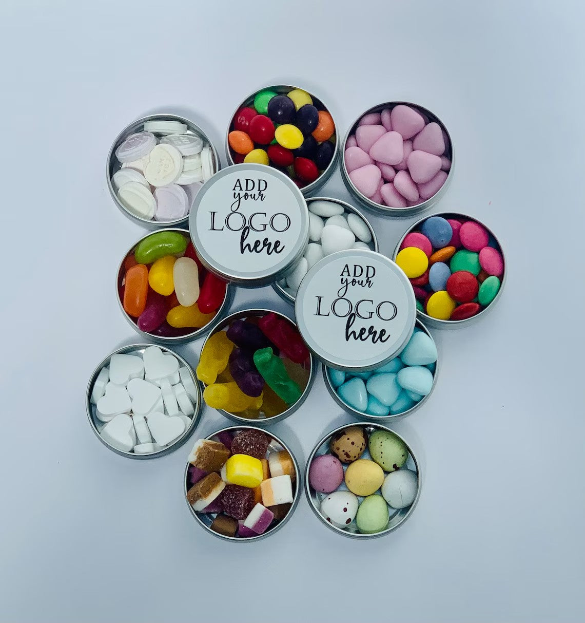 Custom Party Favours - Sweet Favor with YOUR LOGO - Personalized Sweet Tins - Corporate Gifts - Promotional Gifts - Marketing Giveaway Cambodia