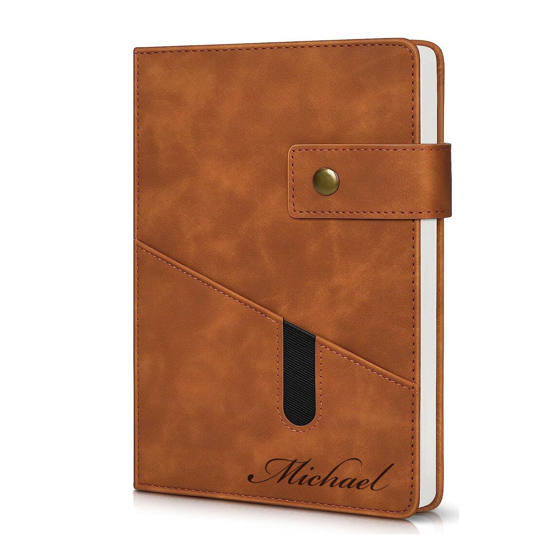 Personalized LEATHER JOURNAL for Men Women Notebook Cover Custom Engraved Gifts for Dad Mom Him Her Travel Graduation Teacher Birthday Cambodia