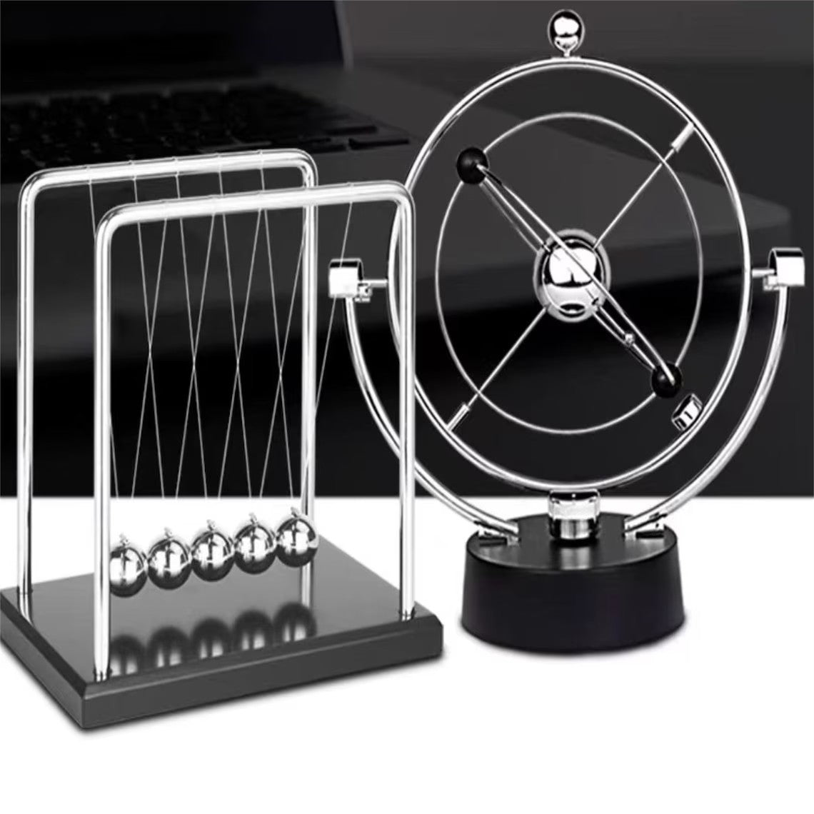 Newton's Pendulum perpetual motion magnetic levitation chaos desktop ornament for home and office decoration
