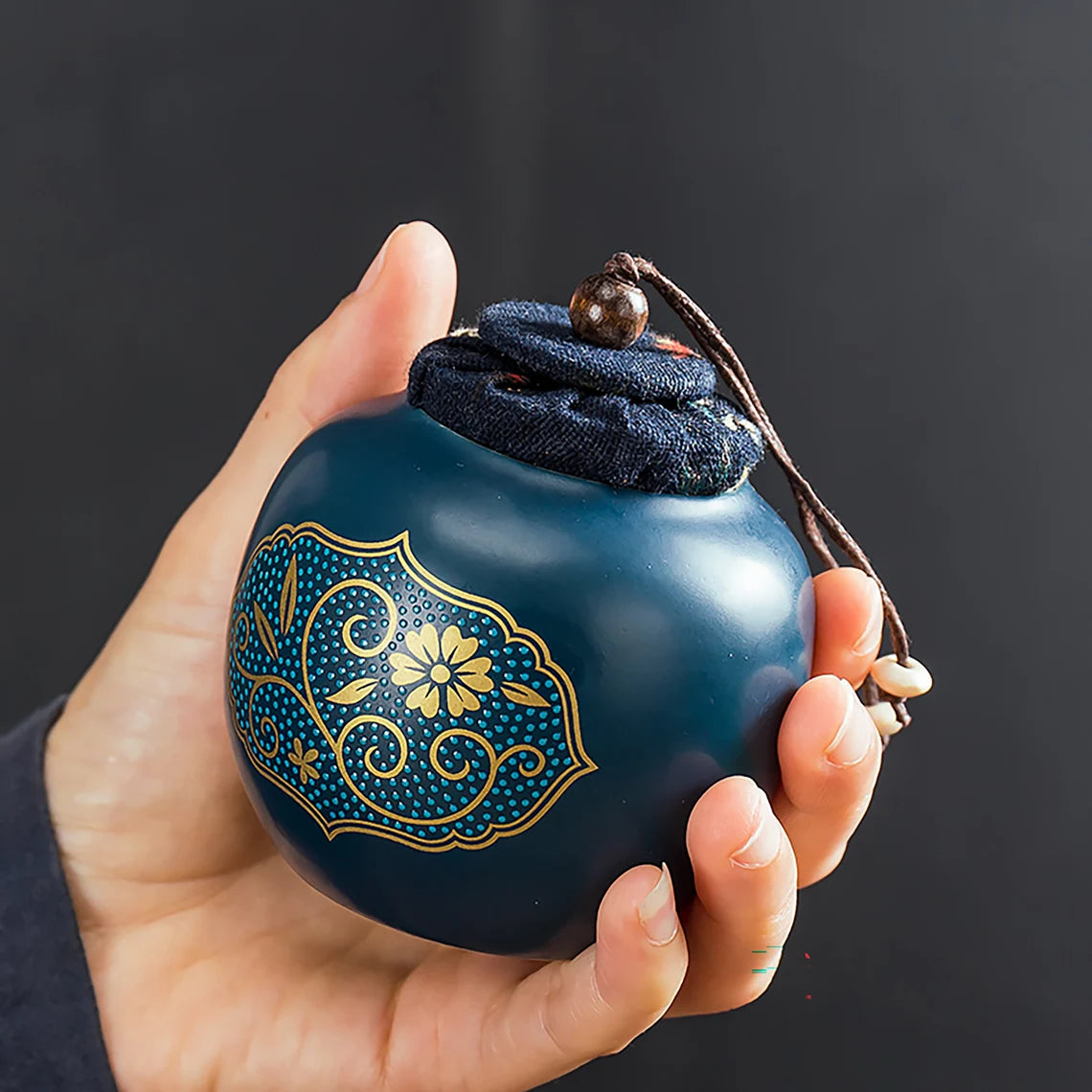 Customized Oriental Traditional Aesthetic Tea Set, Personalized Leather Storage Tea Set, Travel Tea Set With Leather Case Cambodia