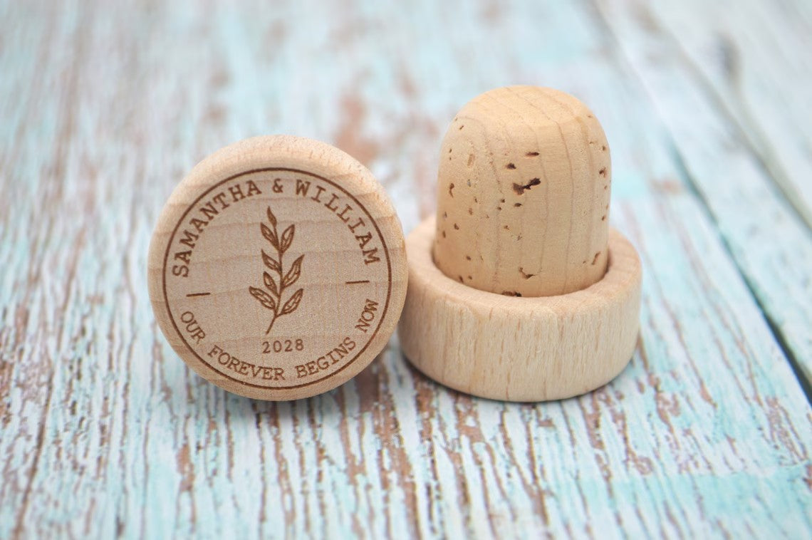 Custom Wine Corks | Custom Wood Wine Cork | Wine Corks | Wine Stoppers | Custom Wine Stopper | Bridal Shower Gift | Wedding Favors | Cork Cambodia