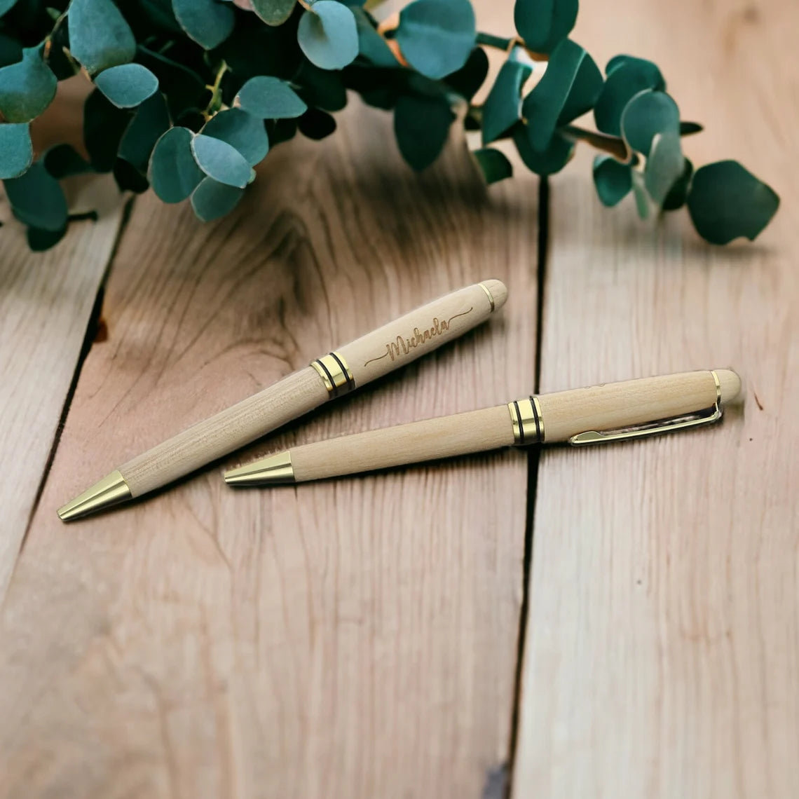 Ballpoint pen with engraving made of wood | Ballpoint pen personalized l As a Christmas gift - Birthday gift Camboida