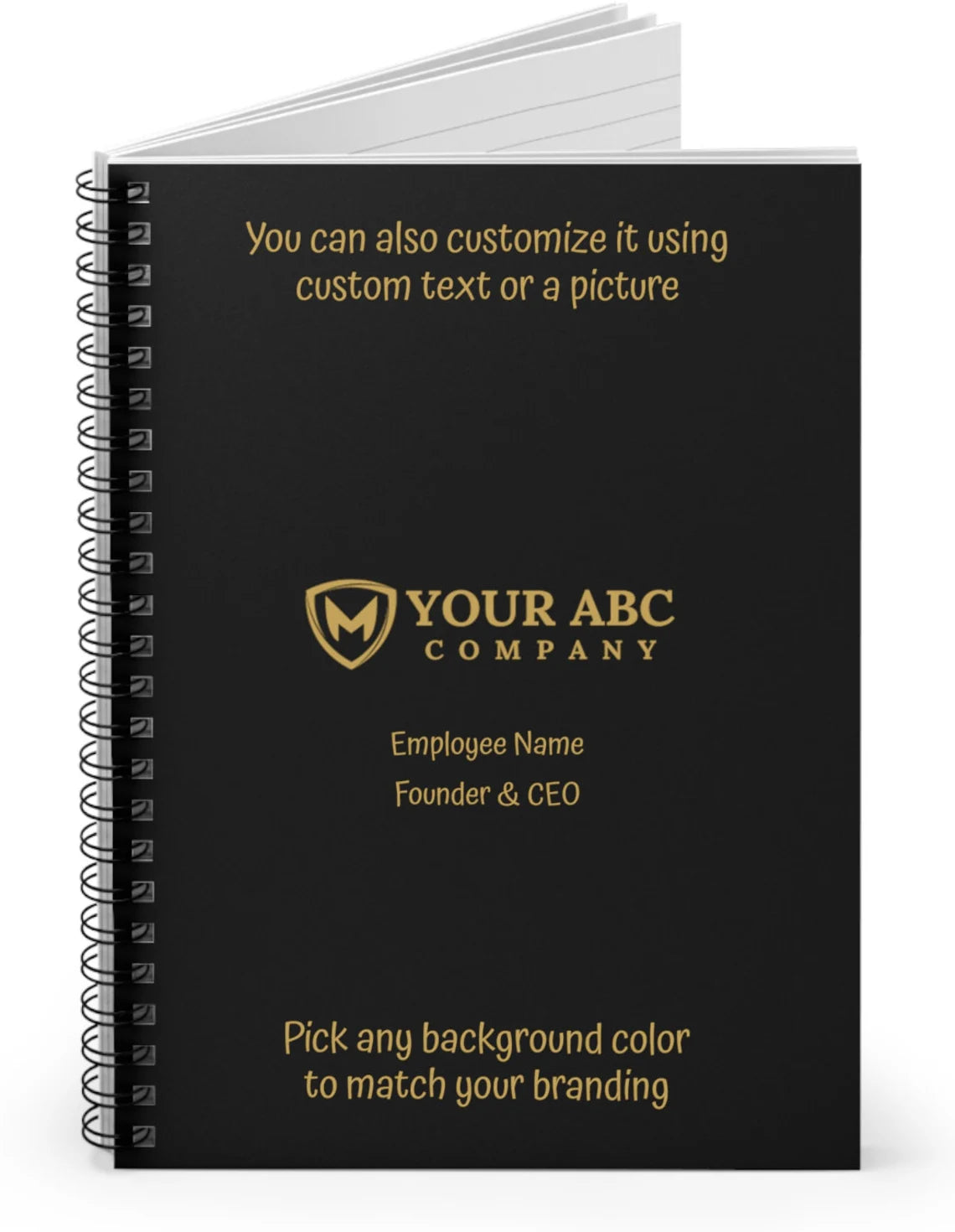 Company Logo Notebook 118 Lined Pages Custom Logo note book Corporate Gifts for Clients Onboarding Kit Corporate Swag Custom Print Notepad Cambodia