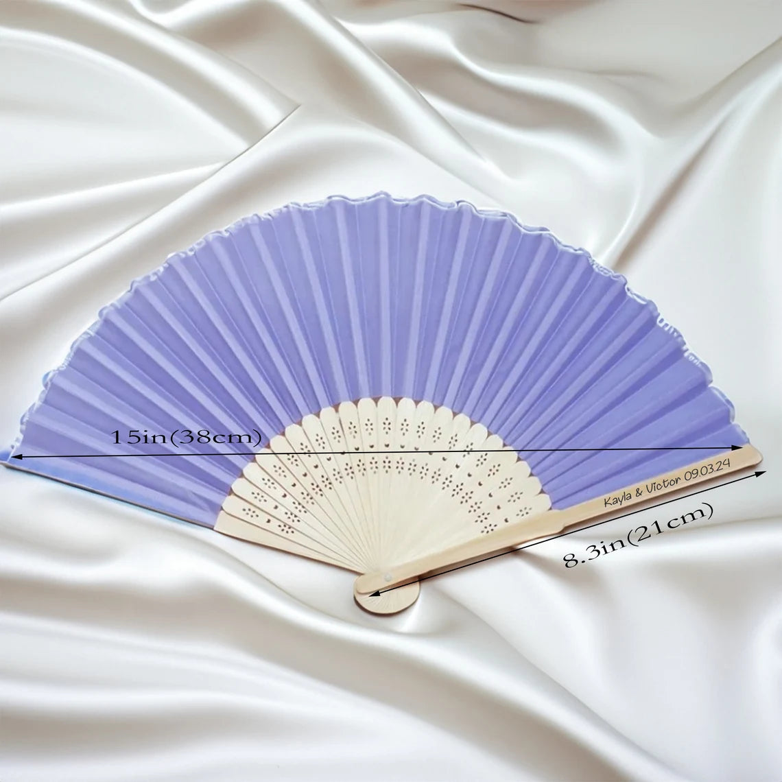 White Fabric Fan,Grade A Bamboo Ribs Wedding ,Party Favour Handheld Fan,Cambodia