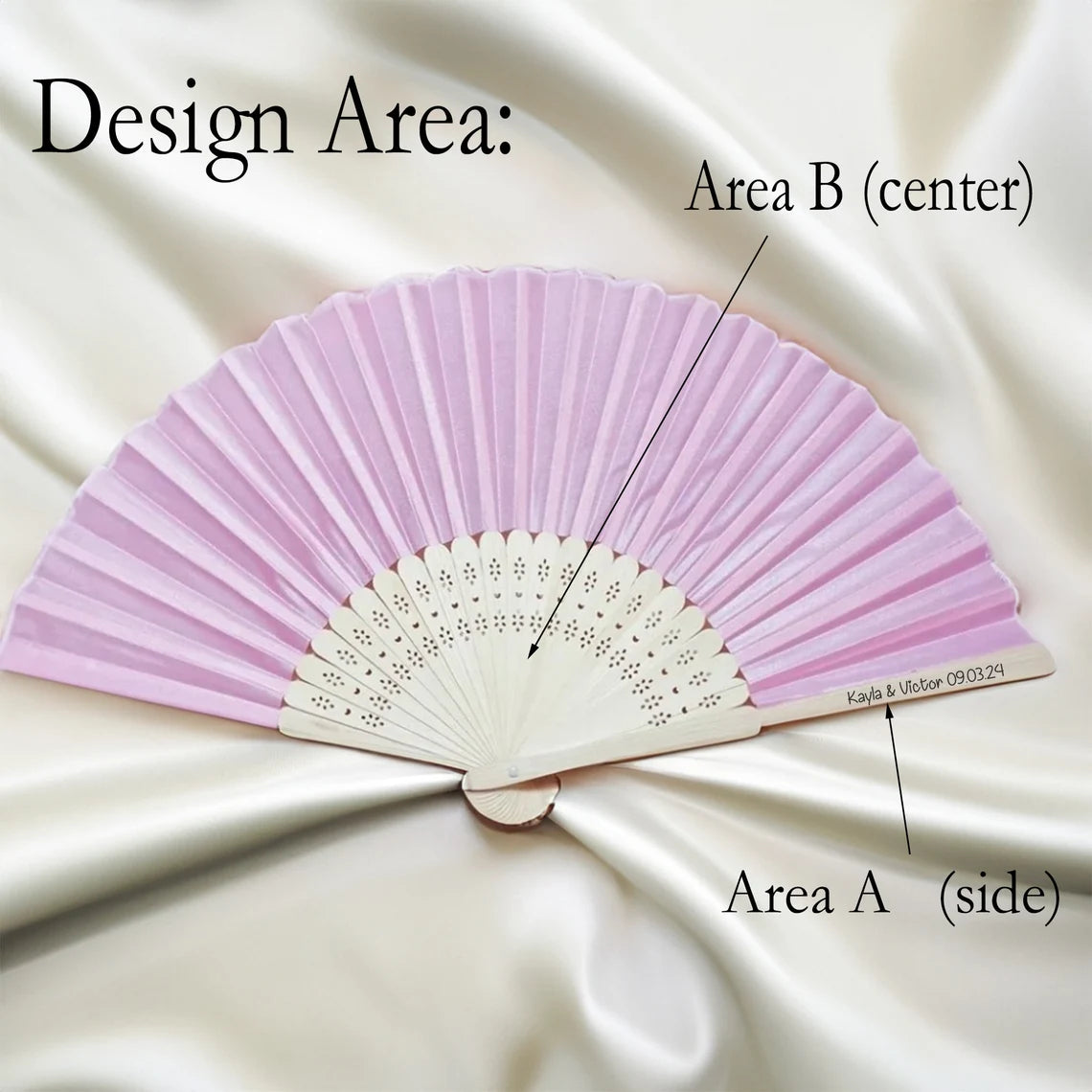 White Fabric Fan,Grade A Bamboo Ribs Wedding ,Party Favour Handheld Fan,Cambodia