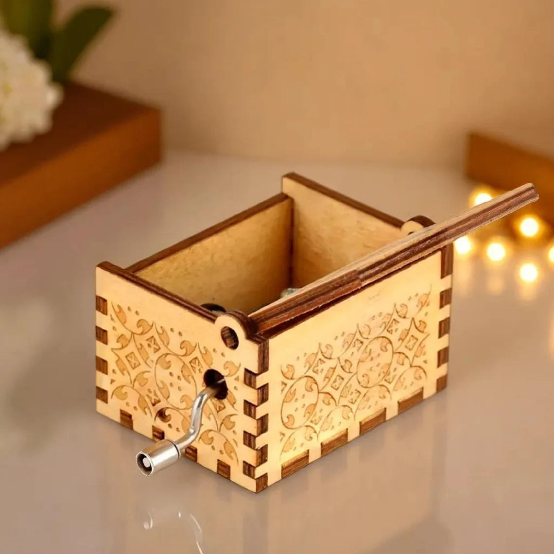 The Office Music Box Theme Music Chest Wooden Engraved Handmade Vintage Gift Dunder Mifflin Michael Scott Dwight Schrute Custom Engraved Cambodia