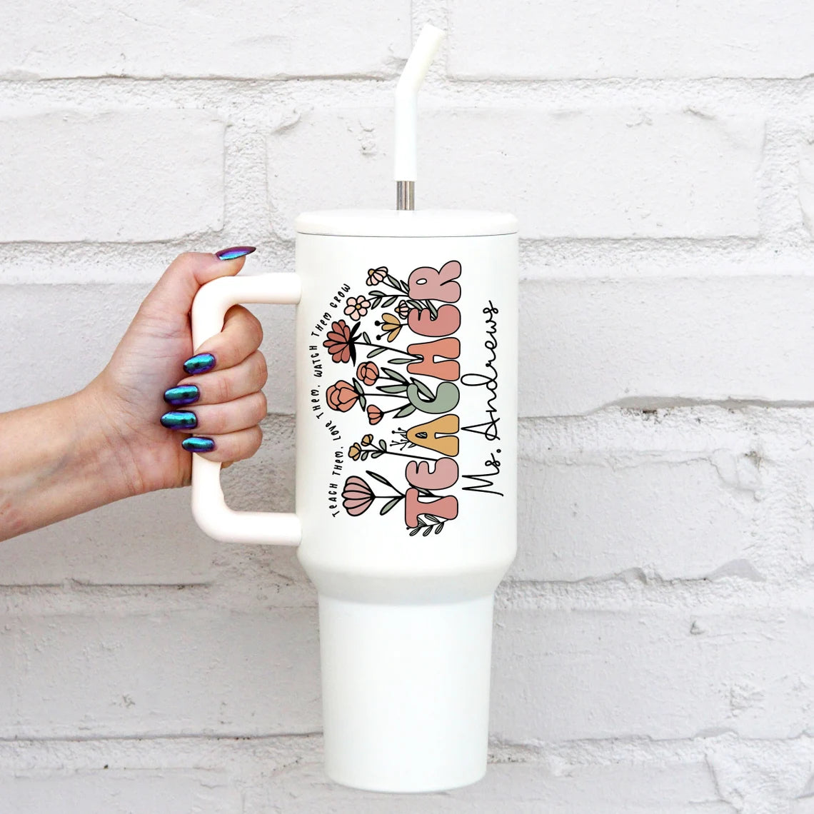 Teacher Appreciation Gift Bulk, Personalized Teacher 40oz Tumbler, Teacher Gift, Teacher Week, Back to School Gift, Thank You Gift Teacher Cambodia