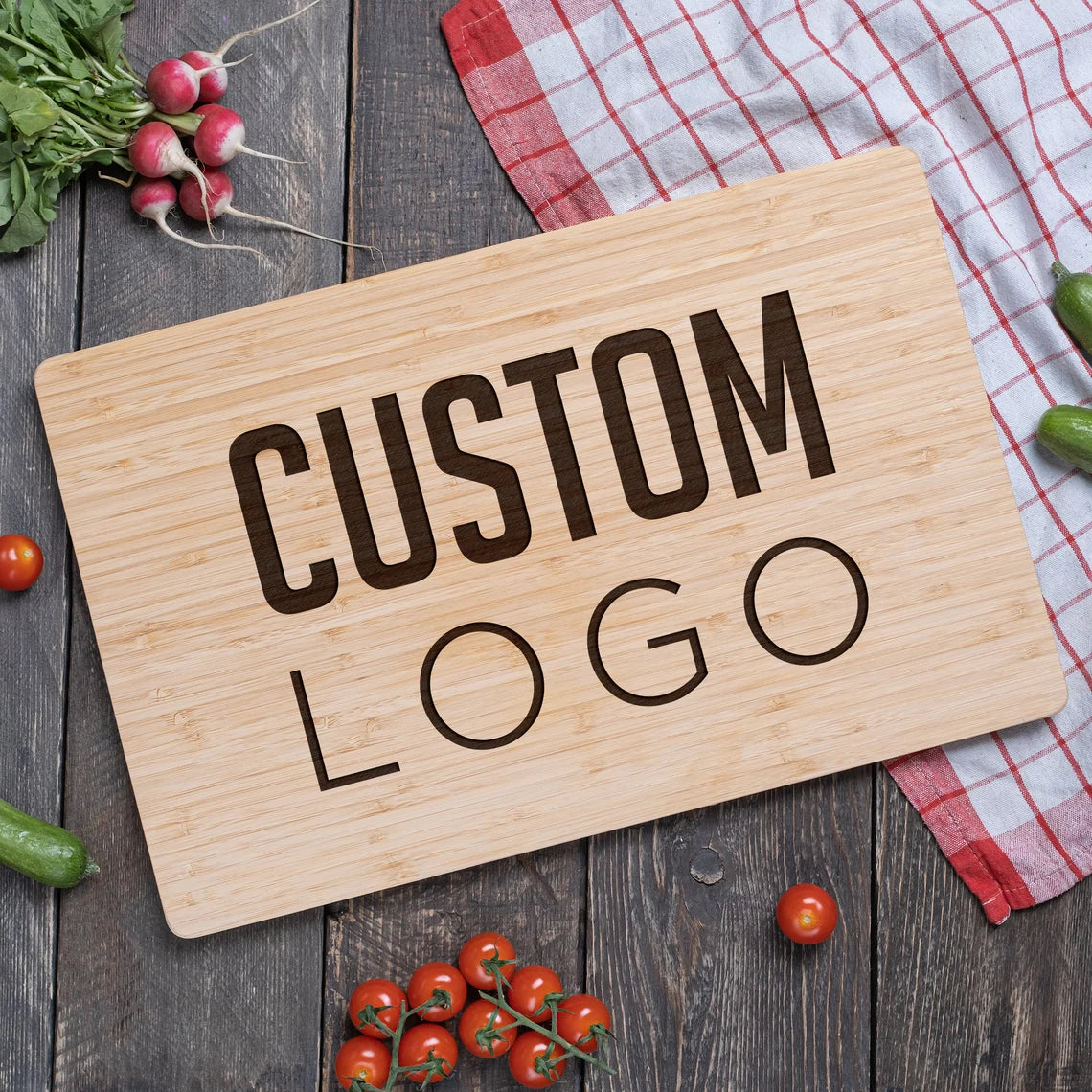 Custom Logo Corporate Gift Cutting Board Realtor Closing Gift for Realtors Personalized Employee Appreciation Gift Engraved for Company Cambodia