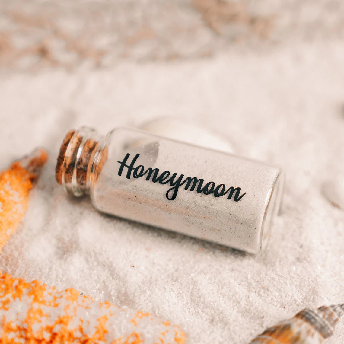 Honeymoon Sand Keepsake Jar 2024,Bridal Shower Gift, Wedding Gift, Engagement Gift, Honeymoon Gift, Travel Gift for Couples, Newlywed, Fiance(Gift Box Includes) - 40ml Glass Cambodia
