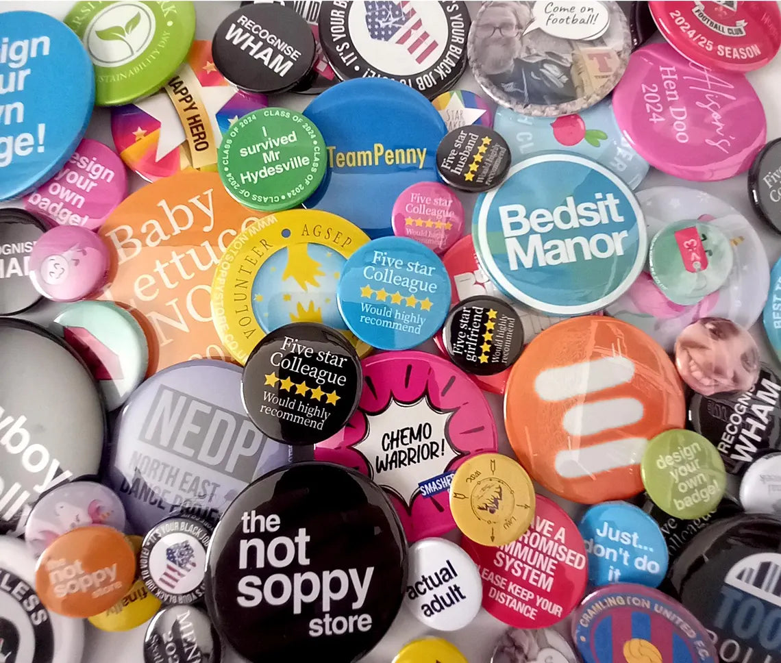 Create Your Own Button Pin Badge, Custom Badge, Personalised Badge Cambodia