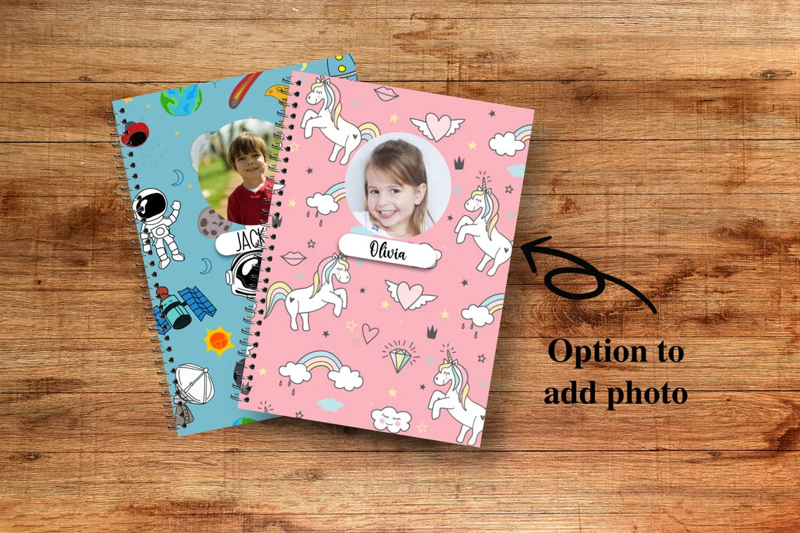 School Notebook, Back to School, Personalized Notebook for Kids, School Supplies, Custom Kid Notebook, Children's Journal, Cambodia