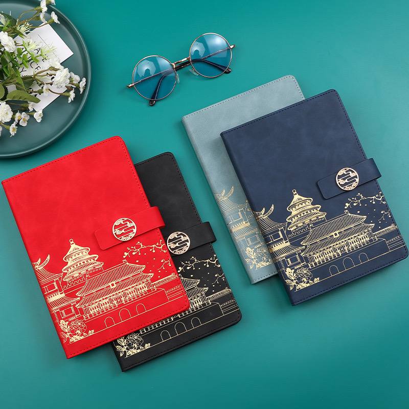 Custom logo/name/sticker Notebook with pen set