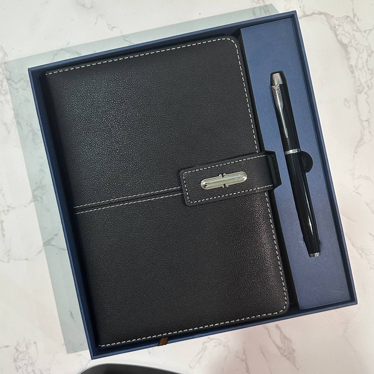 Custom logo/name/sticker notebook and pen set Cambodia