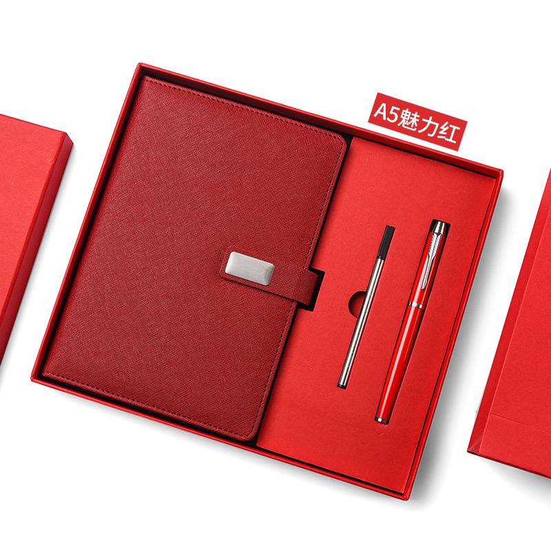 Custom logo/name/sticker Notebook with pen set