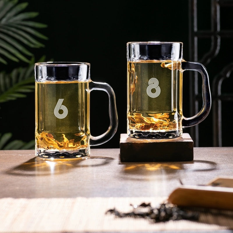 Custom logo/name/sticker beer glass 450ml Phnom Penh, Cambodia