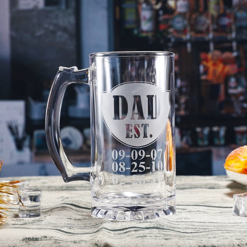 Custom logo/name/sticker beer glass 450ml Phnom Penh, Cambodia