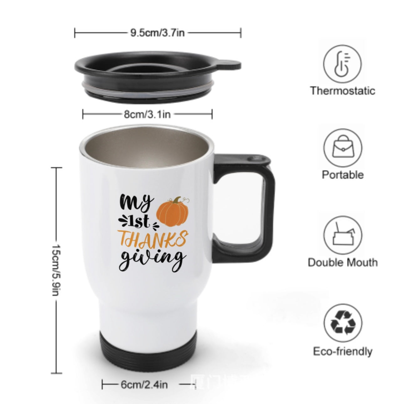 Custom logo/name/sticker stainless thermos bottle 450ml Phnom Penh, Cambodia