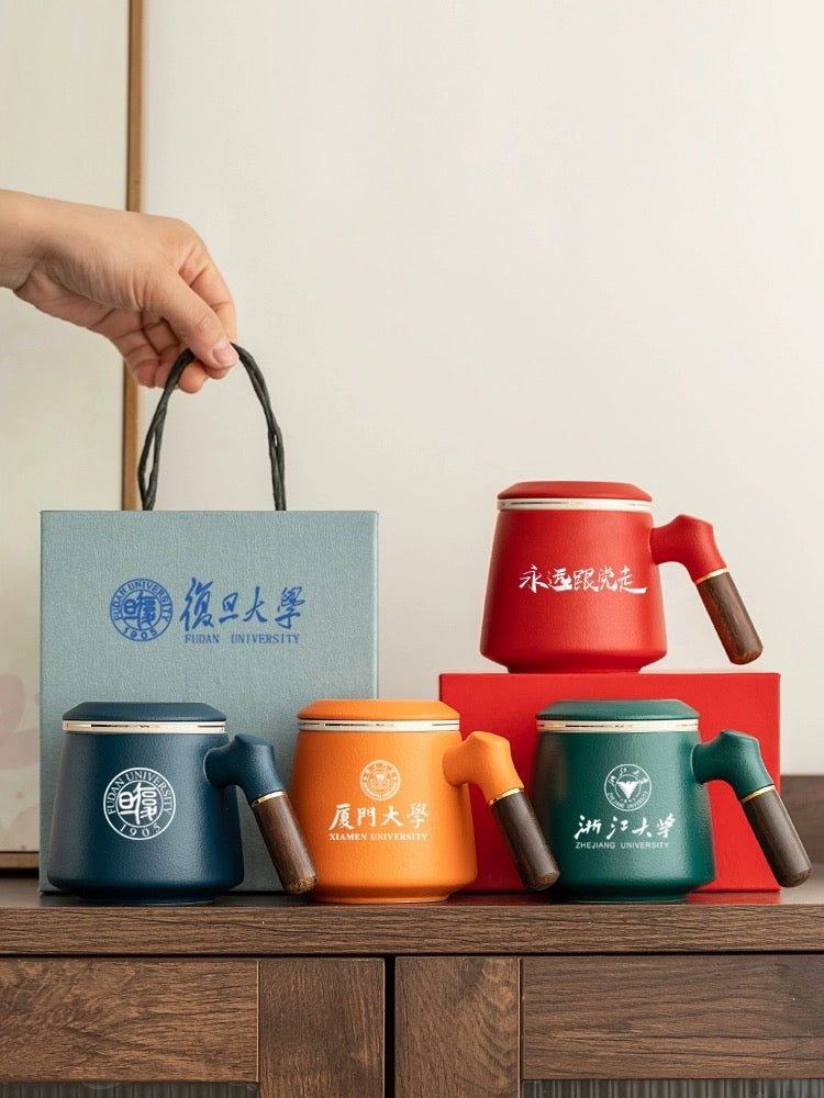 Custom logo/name/sticker Ceramic tea mug set 400ml Phnom Penh, Cambodia
