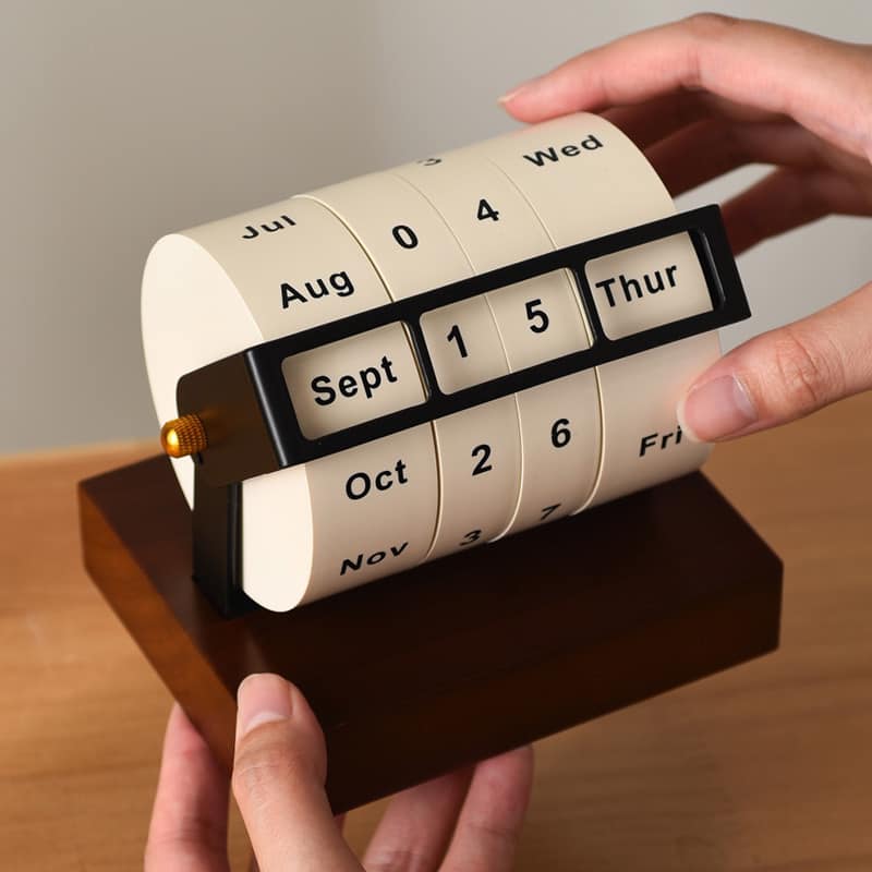 Custom your name/logo/blessing words on wooden calendar Cambodia