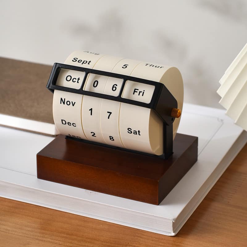 Custom your name/logo/blessing words on wooden calendar Cambodia