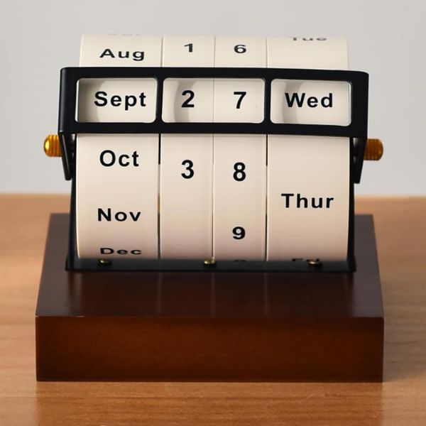 Custom your name/logo/blessing words on wooden calendar Cambodia