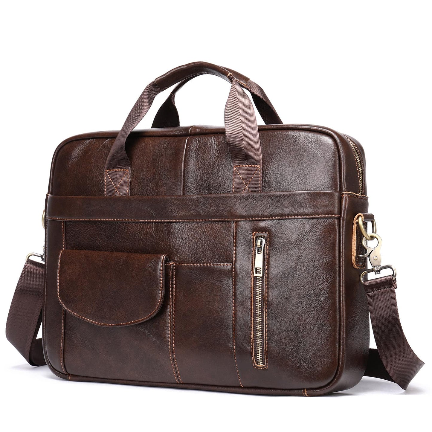 Custom logo/name leather briefcase folder business bag  Cambodia