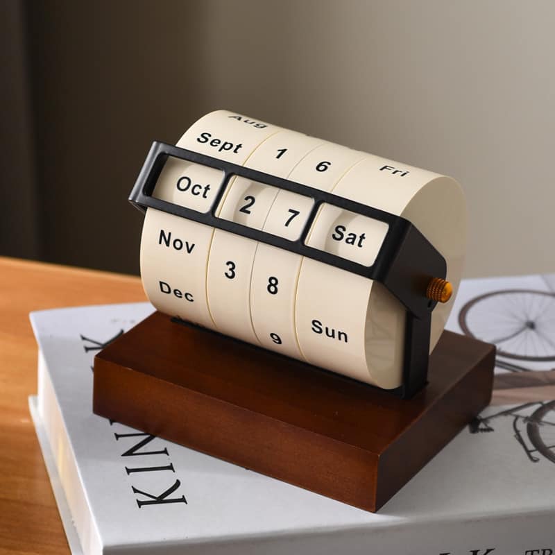 Custom your name/logo/blessing words on wooden calendar Cambodia