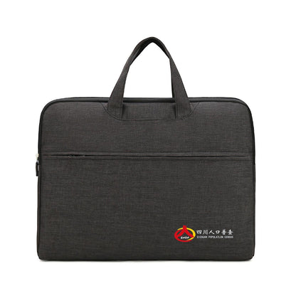 Custom your logo/name briefcase folder business bag Cambodia