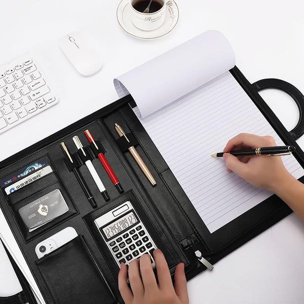 Custom your logo/name briefcase folder Cambodia