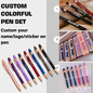 Custom logo/name/sticker colorful pen with gift box Cambodia