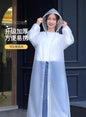 Multiple Color Unisex Long Raincoat  Men's Raincoat Windbreaker With Snap Buttons Women's Rain Coat One Size Fits All